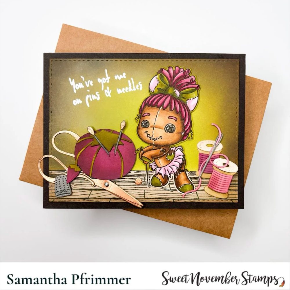 Sweet November Stamps Pins and Needles Clear Stamp Set sns-hw-pn-24