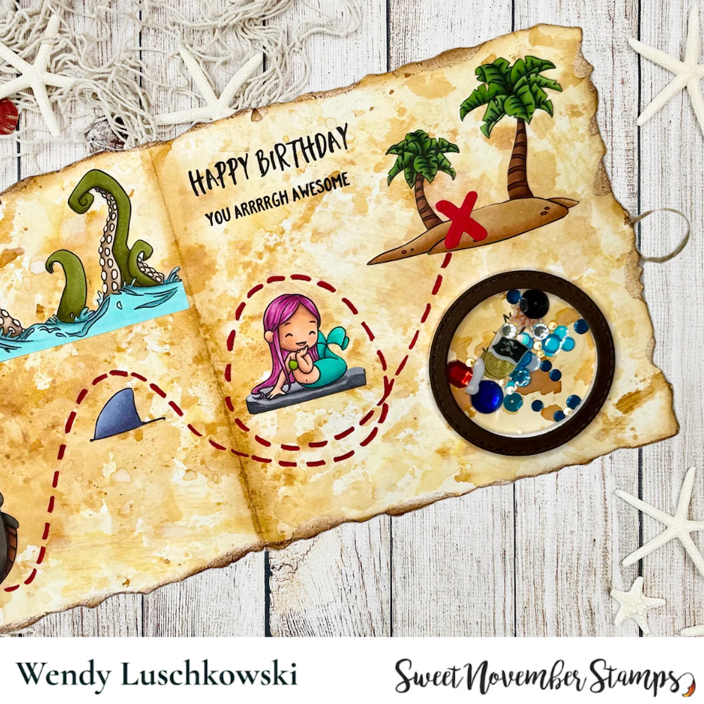 Sweet November Stamps Pirate's Booty Embellishment Mix sns-sq-pb-25 birthday