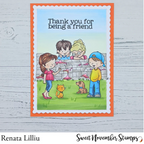 Sweet November Stamps Postage Pals Landscape Clear Stamp Set sns-fb-pl-25 renata