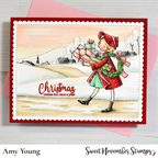 Sweet November Stamps Retro Christmas Shoppers Clear Stamp Set sns-xs-rs-24 amy
