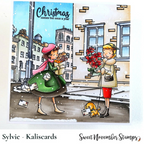 Sweet November Stamps Retro Christmas Shoppers Clear Stamp Set sns-xs-rs-24 sylvie