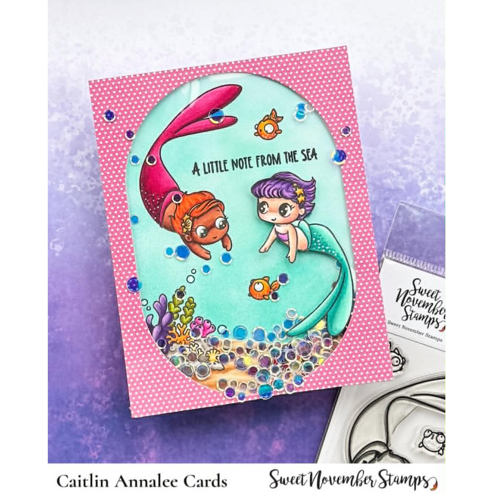 Sweet November Stamps Sea Babies Clear Stamp Set sns-mm-sb-26 caitlin