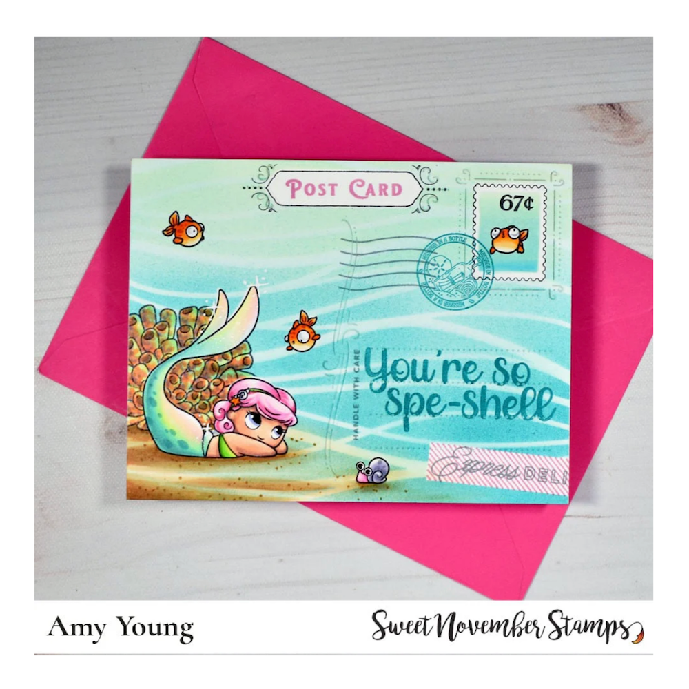 Sweet November Stamps Sea Babies Clear Stamp Set sns-mm-sb-26 post