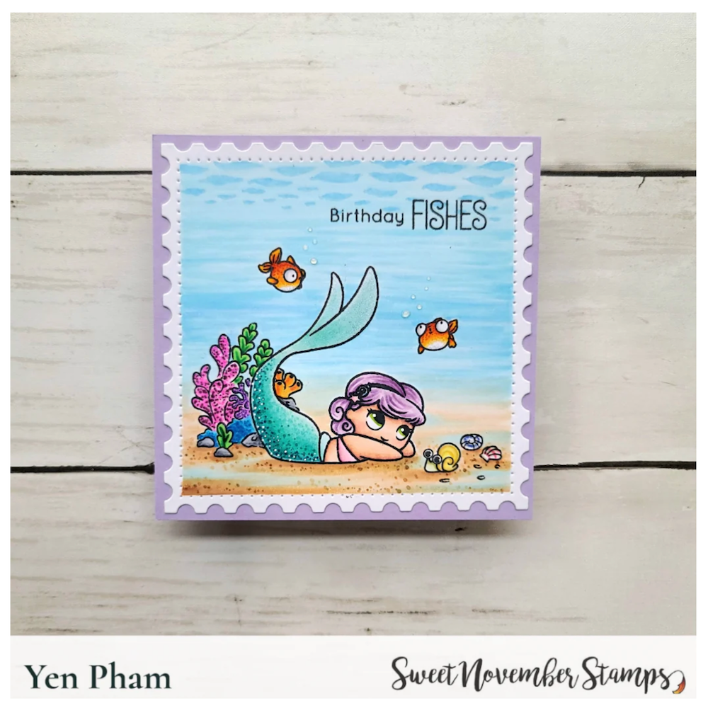 Sweet November Stamps Sea Babies Clear Stamp Set sns-mm-sb-26 yen 