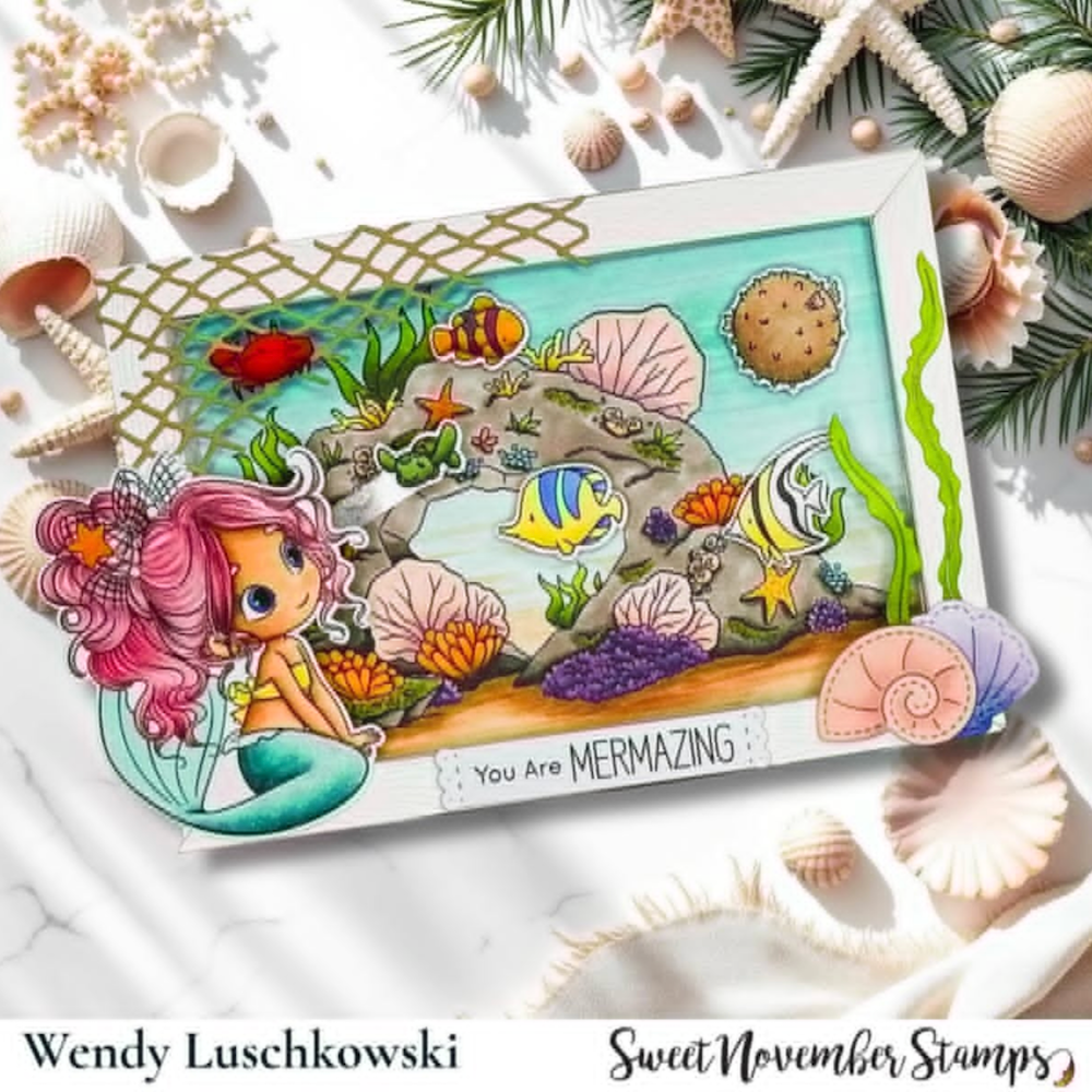 Sweet November Stamps Seabrina Clear Stamp Set sns-ch-se-26 we