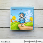 Sweet November Stamps September Morning Glory Fairy Clear Stamp Set sns-mf-sp-24*