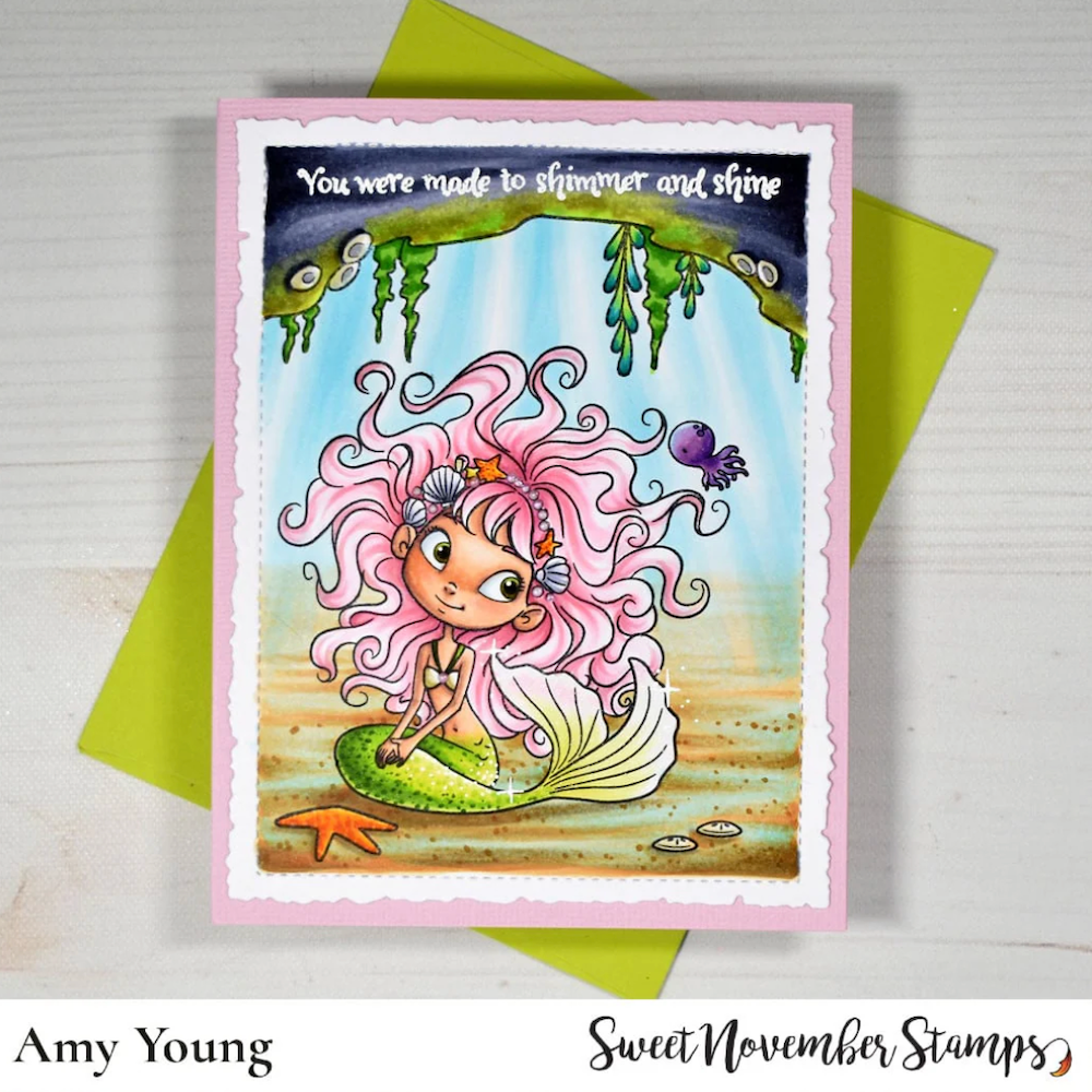 Sweet November Stamps Shimmer and Shine Clear Stamp Set sns-sh-mm-25 amy