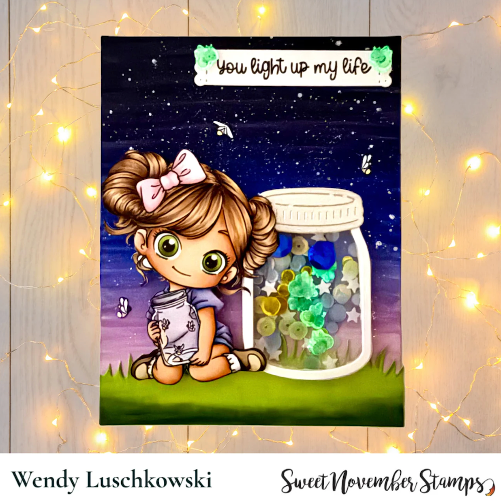 Sweet November Stamps Shine Bright Embellishment Mix sns-sq-sh-25 wendy