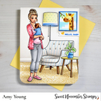 Sweet November Stamps Simple Room Reading Nook Clear Stamp Set sns-bb-rn-25 amy