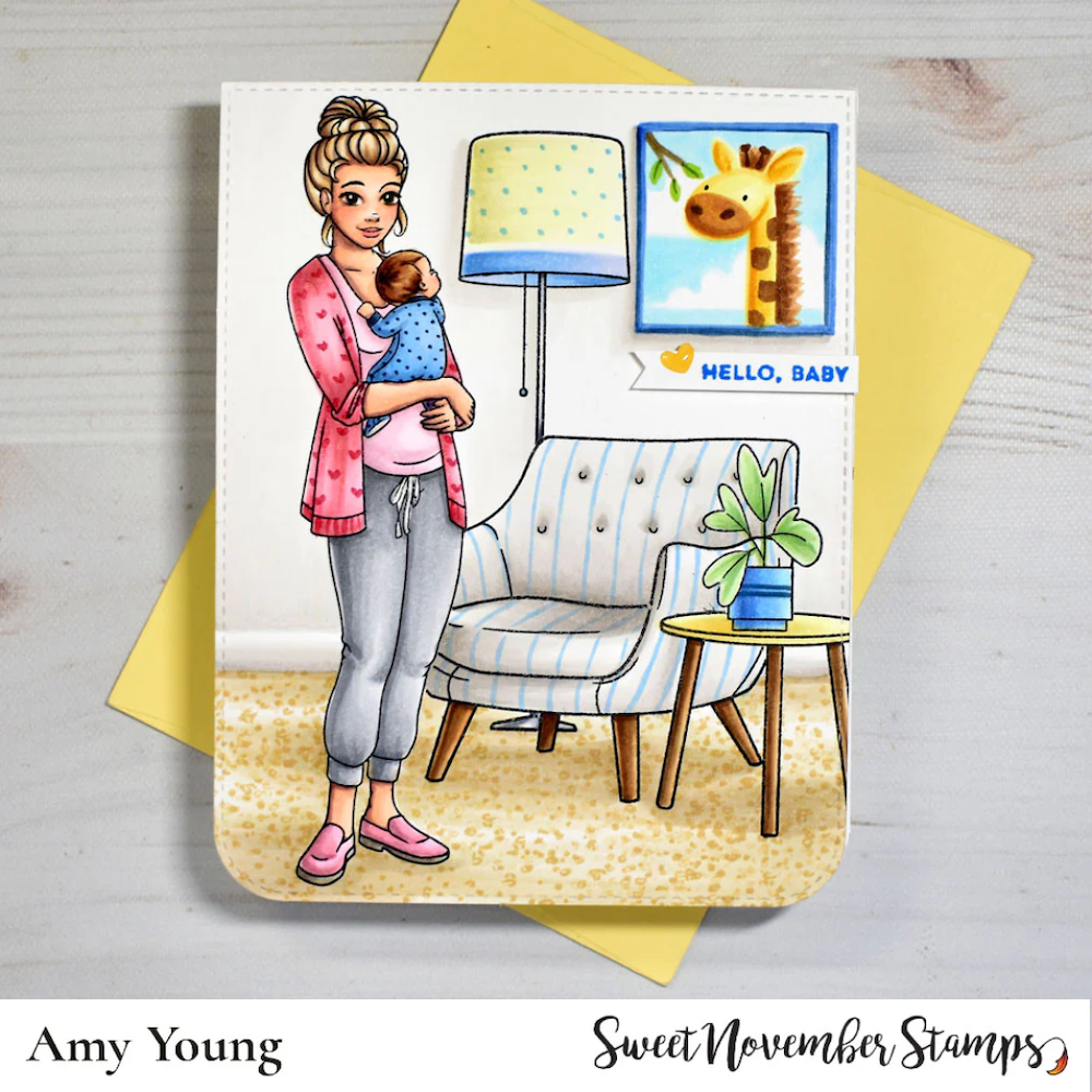 Sweet November Stamps Simple Room Reading Nook Clear Stamp Set sns-bb-rn-25 amy
