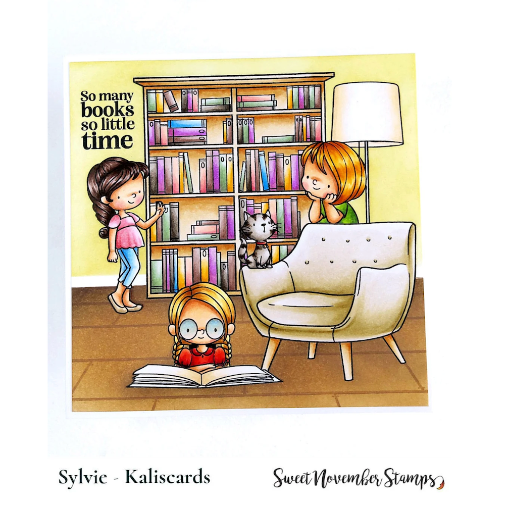 Sweet November Stamps Simple Room Reading Nook Clear Stamp Set sns-bb-rn-25 sylvie