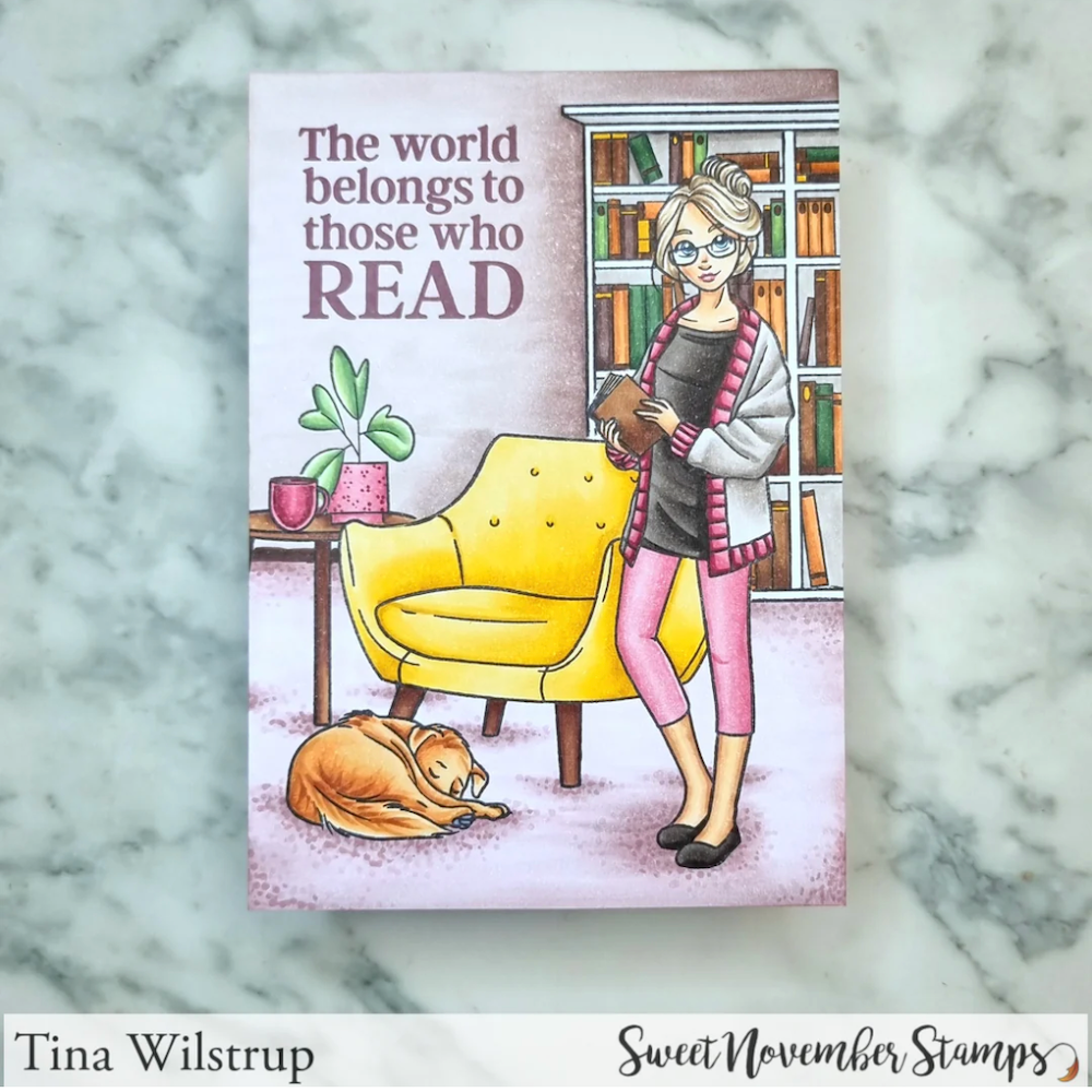 Sweet November Stamps Simple Room Reading Nook Clear Stamp Set sns-bb-rn-25 tina