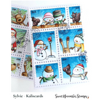 Sweet November Stamps Snowmen Postage Pals Clear Stamp Set sns-pp-sm-25 sylvie