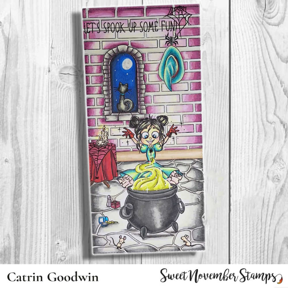 Sweet November Stamps Sorsha's Spell Room Clear Stamp Set sns-hw-sp-24