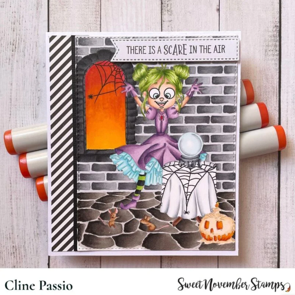Sweet November Stamps Sorsha's Spell Room Clear Stamp Set sns-hw-sp-24