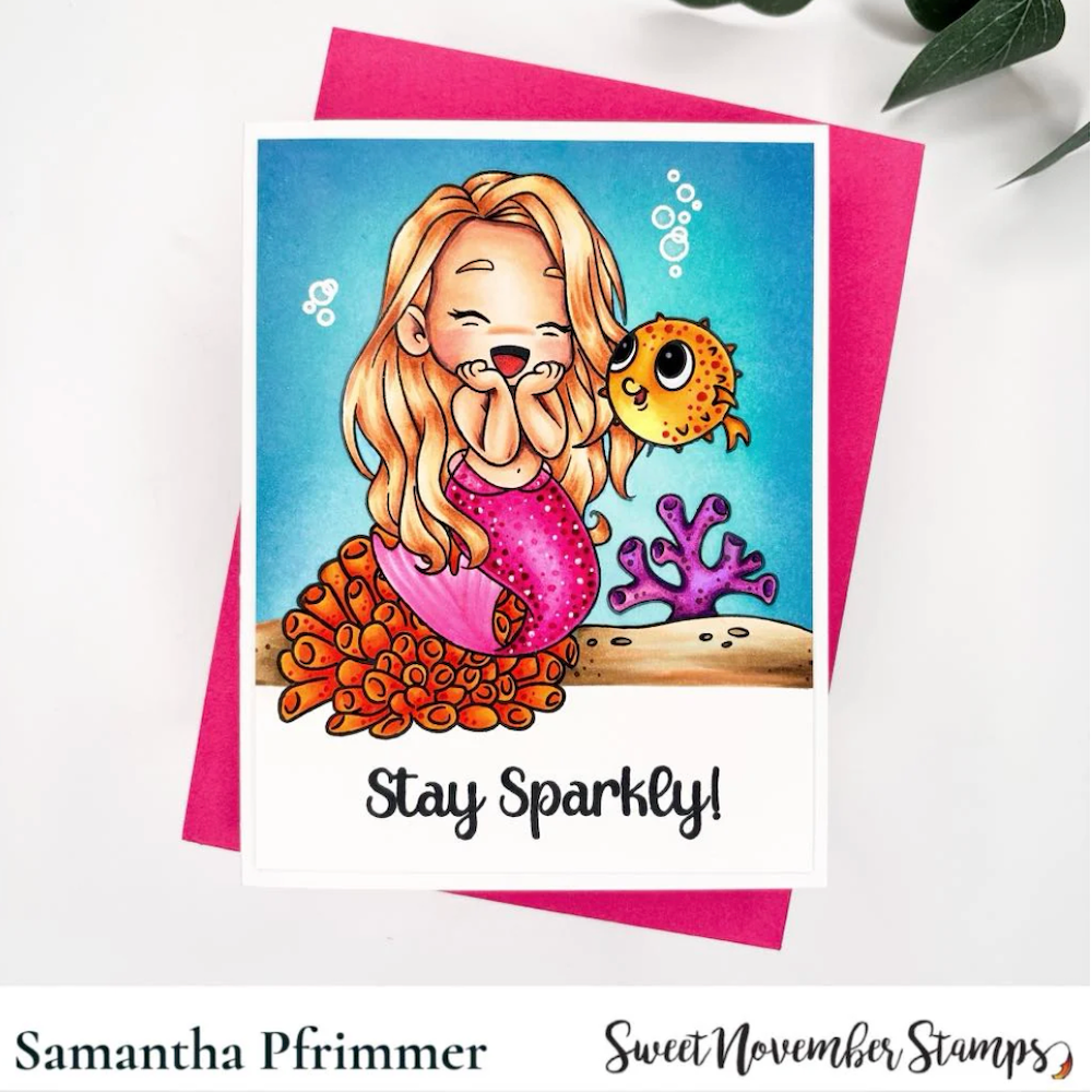 Sweet November Stamps Stay Sparkly Clear Stamp Set sns-ss-mm-25 samantha