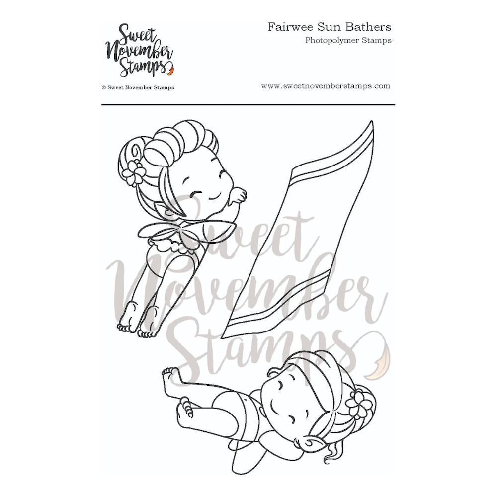 Sweet November Stamps Sun Bathers Clear Stamp Set sns-sb-sr-25