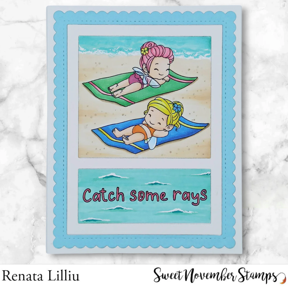 Sweet November Stamps Sun Bathers Clear Stamp Set sns-sb-sr-25 renata