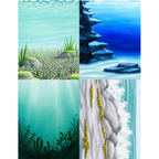 Sweet November Stamps Tidewater Backdrops Clear Stamp Set sns-a2-cf-tb water