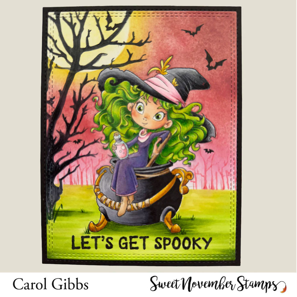 Sweet November Stamps Toil and Trouble Clear Stamp Set sns-tt-hw-25 spooky