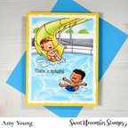 Sweet November Stamps Water Park Party Clear Stamp Set sns-wp-sr-25 amy