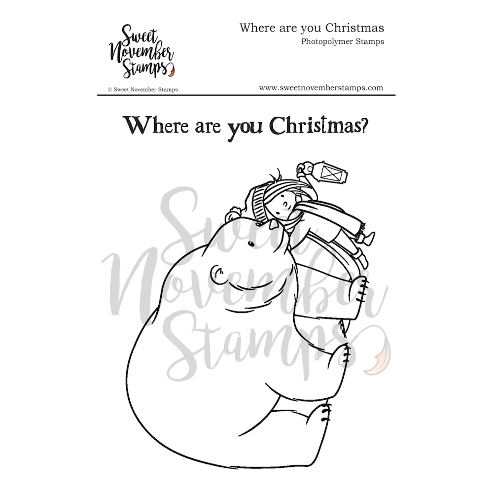 Sweet November Stamps Where Are You Christmas Clear Stamp Set sns-xs-wy-24