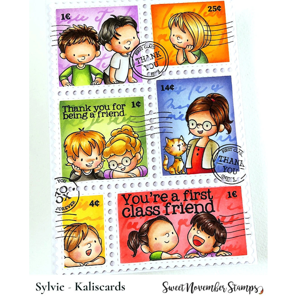 Sweet November Stamps Year Round Post Marks Clear Stamp Set sns-fb-pm-25 slyvie