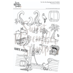 Sweet November Stamps Yo Ho Ho Background Builder Clear Stamp Set sns-bb-yo-25