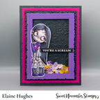 Sweet November Stamps Zoe the Zombie Clear Stamp Set sns-zz-hw-25 elaine