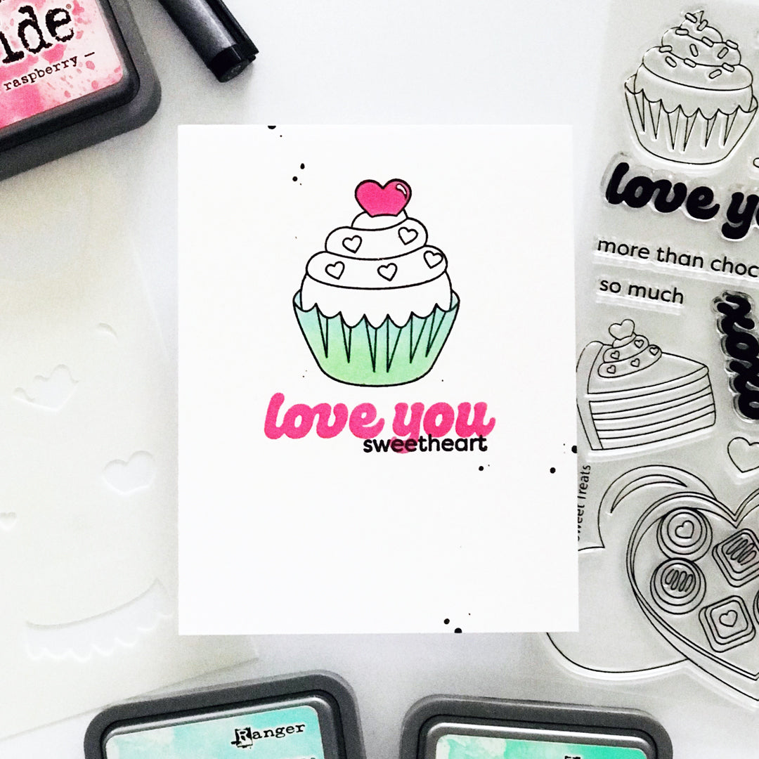 Simon Says Stamps and Dies Sweet Treats set913st To Be Loved Love Card