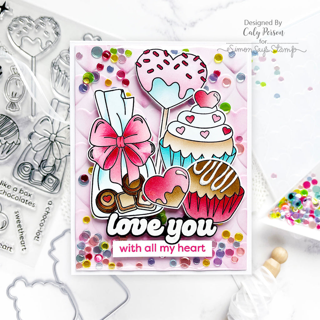 Simon Says Clear Stamps Sweet Treats 2155ssc To Be Loved Love Card. | color-code:ALT01