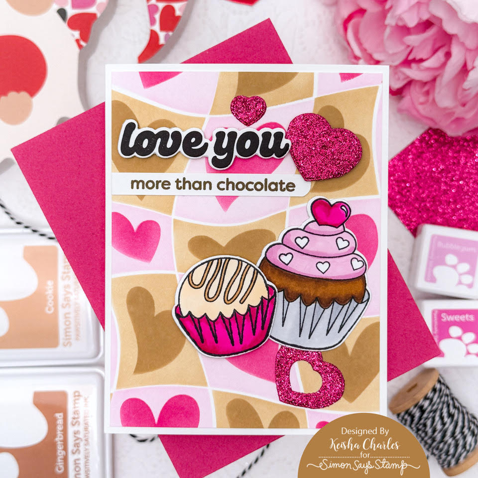 Simon Says Clear Stamps Sweet Treats 2155ssc To Be Loved Love Card. | color-code:ALT06