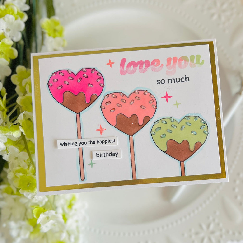 Simon Says Stamps and Dies Sweet Treats set913st To Be Loved Birthday Card
