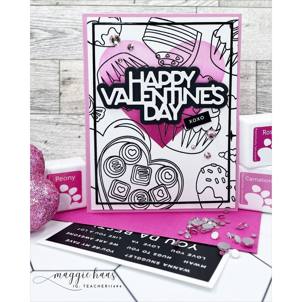 Simon Says Clear Stamps Sweet Treats 2155ssc To Be Loved Valentine's Day Card