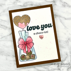 Simon Says Stamps and Dies Sweet Treats set913st To Be Loved Love Card