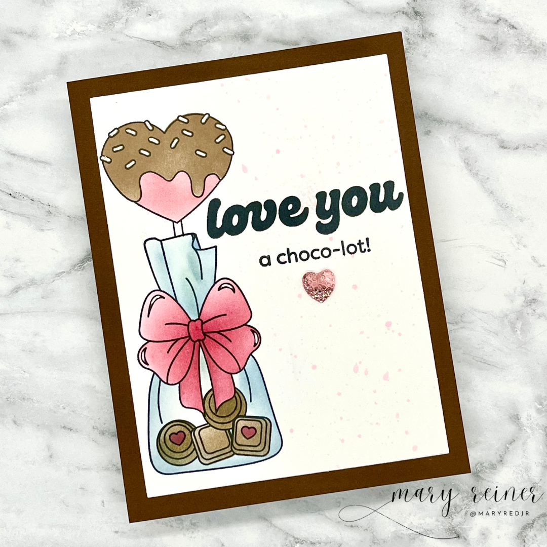 Simon Says Stamps and Dies Sweet Treats set913st To Be Loved Love Card