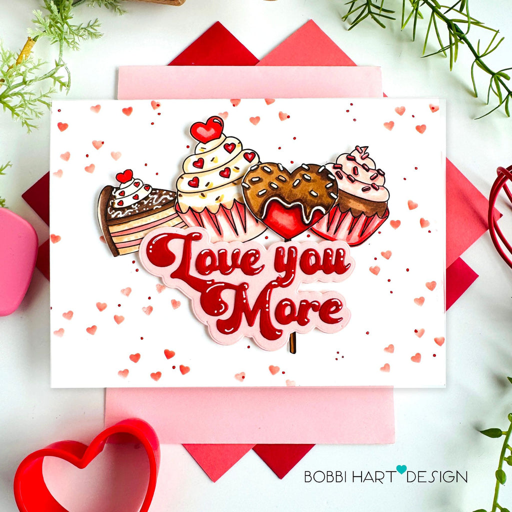 Simon Says Stamp Set of 4 Stencils Sweet Treats 1070stc To Be Loved Love Card | color-code:ALT04