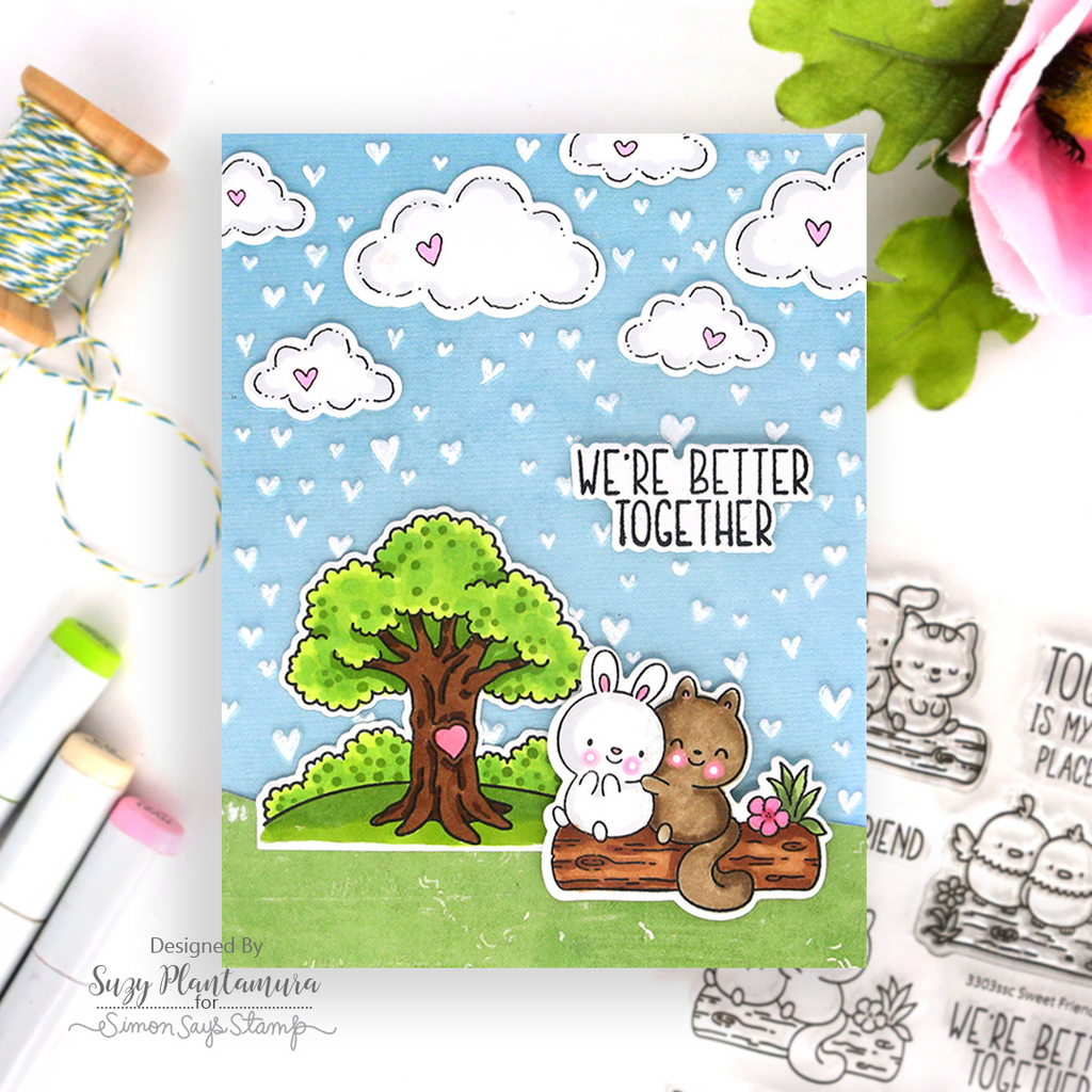 Simon Says Stamps and Dies Sweet Friendship set1144sf Heart to Heart Friend Card | color-code:ALT04