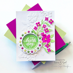 Simon Says Stamp Swing Blossoms Wafer Die s921 Cheering for You Birthday Card