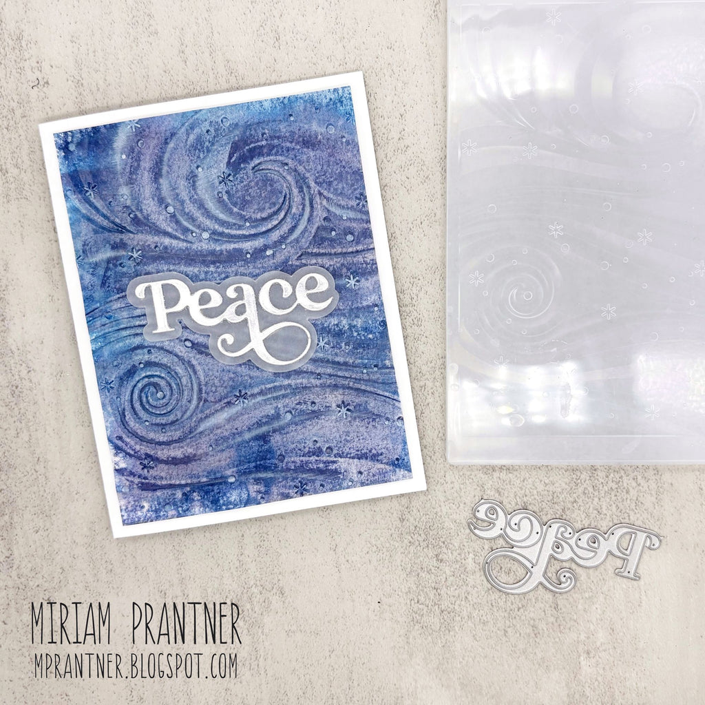 Simon Says Stamp Embossing Folder Swirling Snowbreeze sf564 Heart to Heart Christmas Card | color-code:ALT01