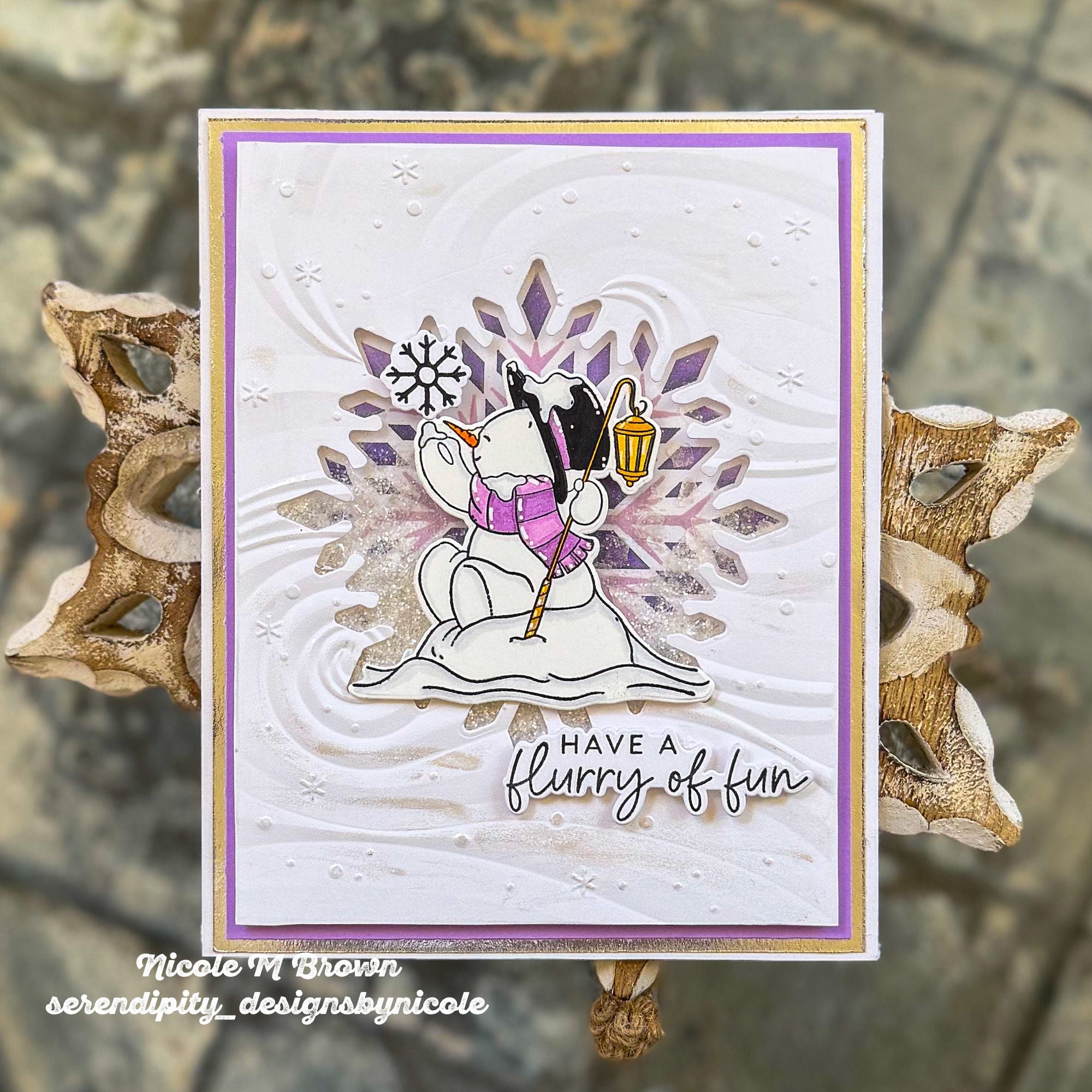 Simon Says Stamp Embossing Folder Swirling Snowbreeze sf564 Heart to Heart