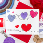 Simon Says Clear Stamps Swirly Hearts 3173ssc To Be Loved Love Card