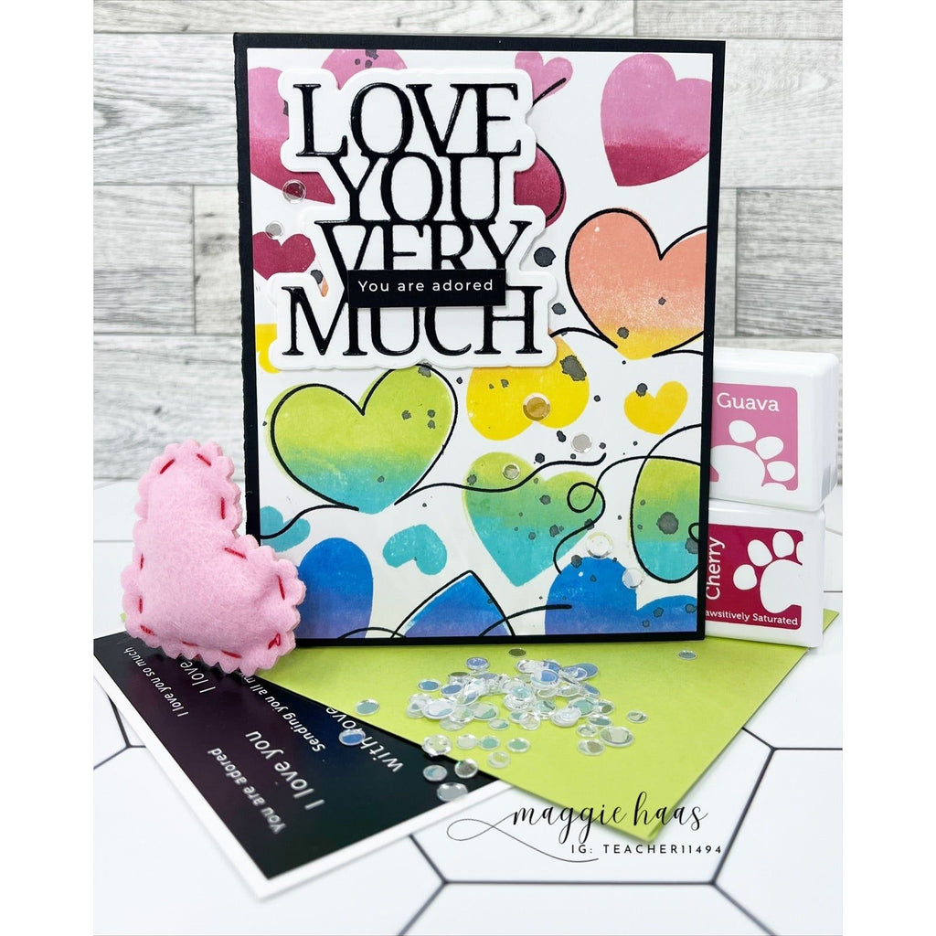 Simon Says Clear Stamps Swirly Hearts 3173ssc To Be Loved Love Card | color-code:ALT02