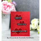 Simon Says Clear Stamps Swirly Hearts 3173ssc To Be Loved Love Card