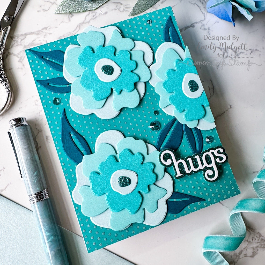 Simon Says Clear Stamps Swiss Dots 2205ssc Moments in Time Hugs Card