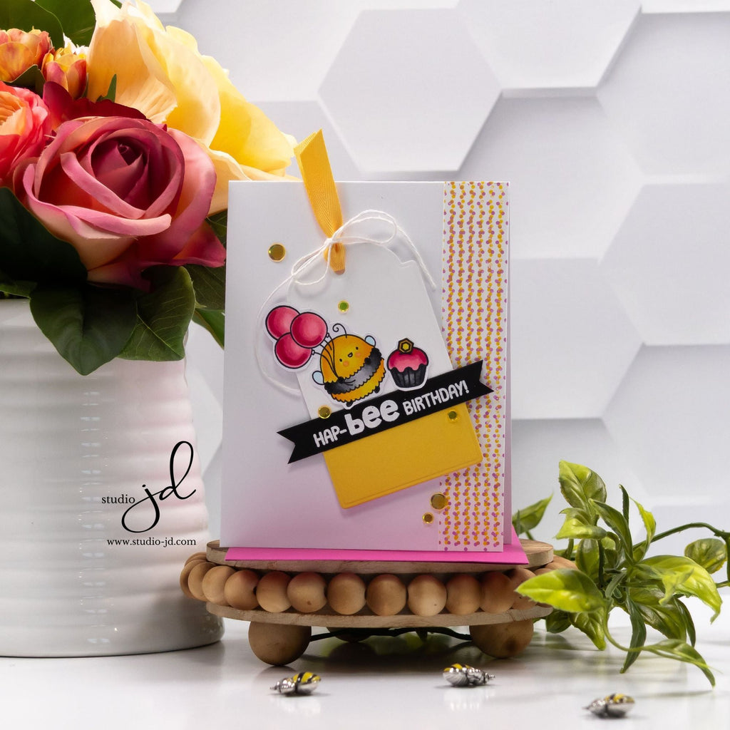 Simon Says Clear Stamps Swiss Dots 2205ssc Moments in Time Birthday Card | color-code:ALT05