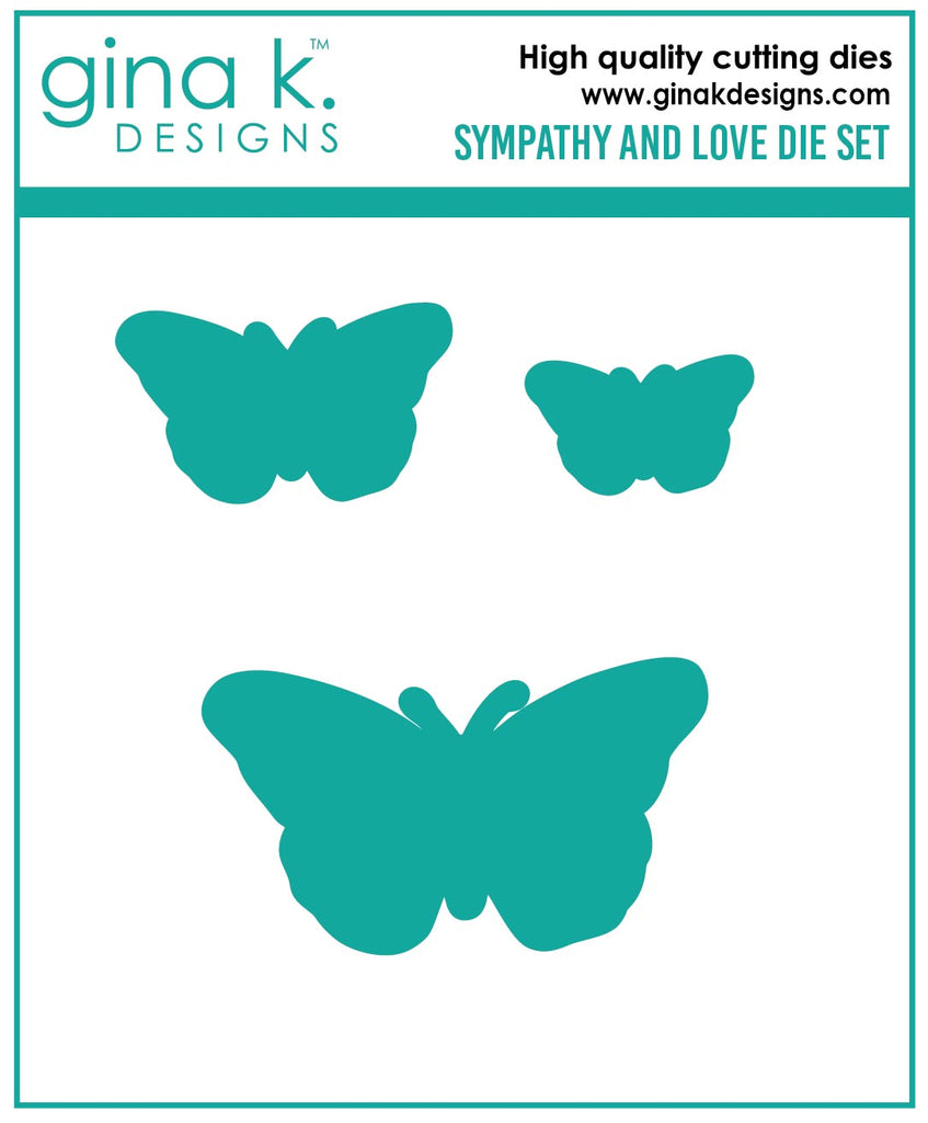 Gina K Designs SYMPATHY AND LOVE Coordinating Dies die0239