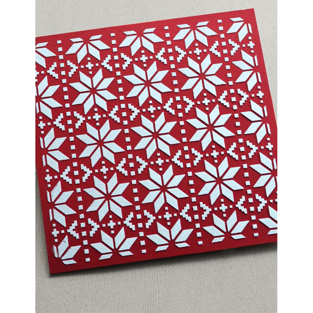 Poppy Stamps Nordic Motif Stencil t106 nordic