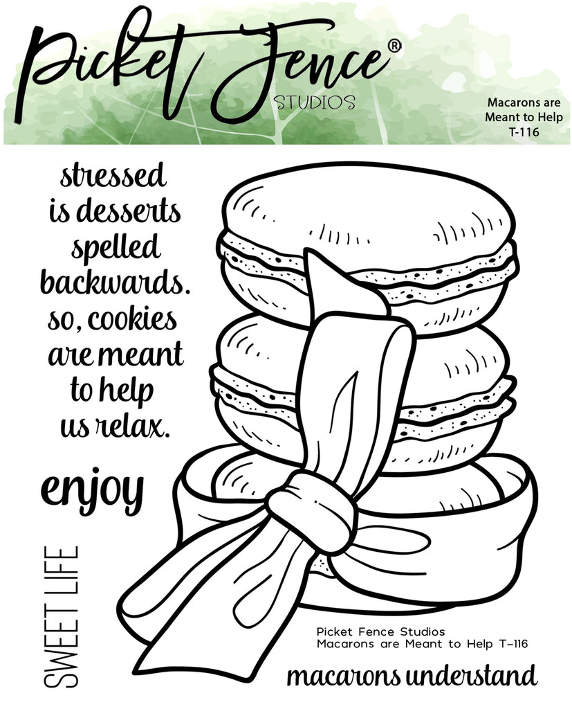 Picket Fence Studios Macarons are Meant to Help Clear Stamps t-116