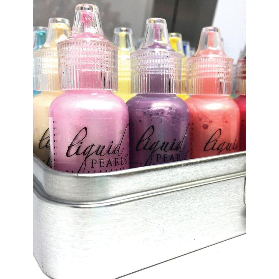 Tim Holtz Stackable Ink Storage Tin Ranger tac58618 with liquid pearls